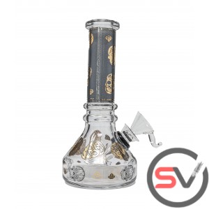 CALAVERA SKULL BLACK MINI BEAKER 6'